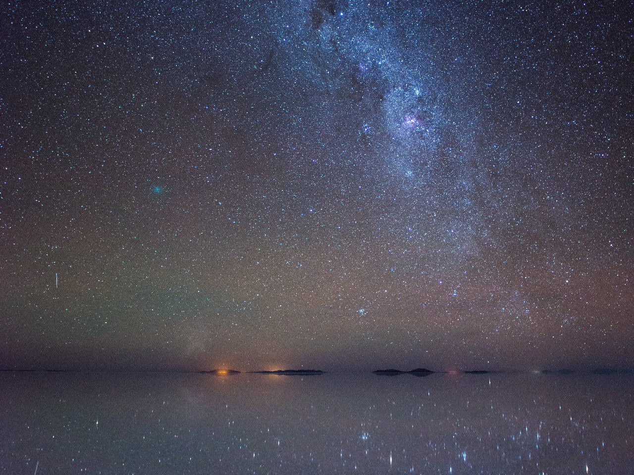 ボートで無人島まで行くから星がきれいだね
