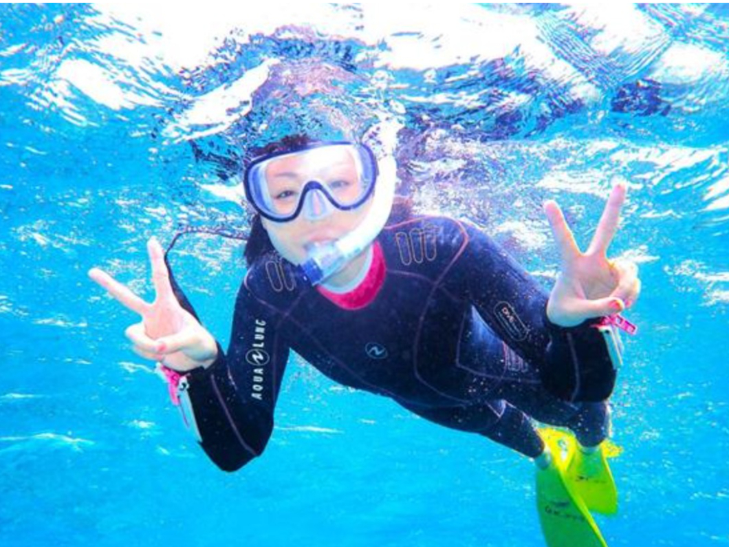 ケラマブルーのだから海の透明度がきれい