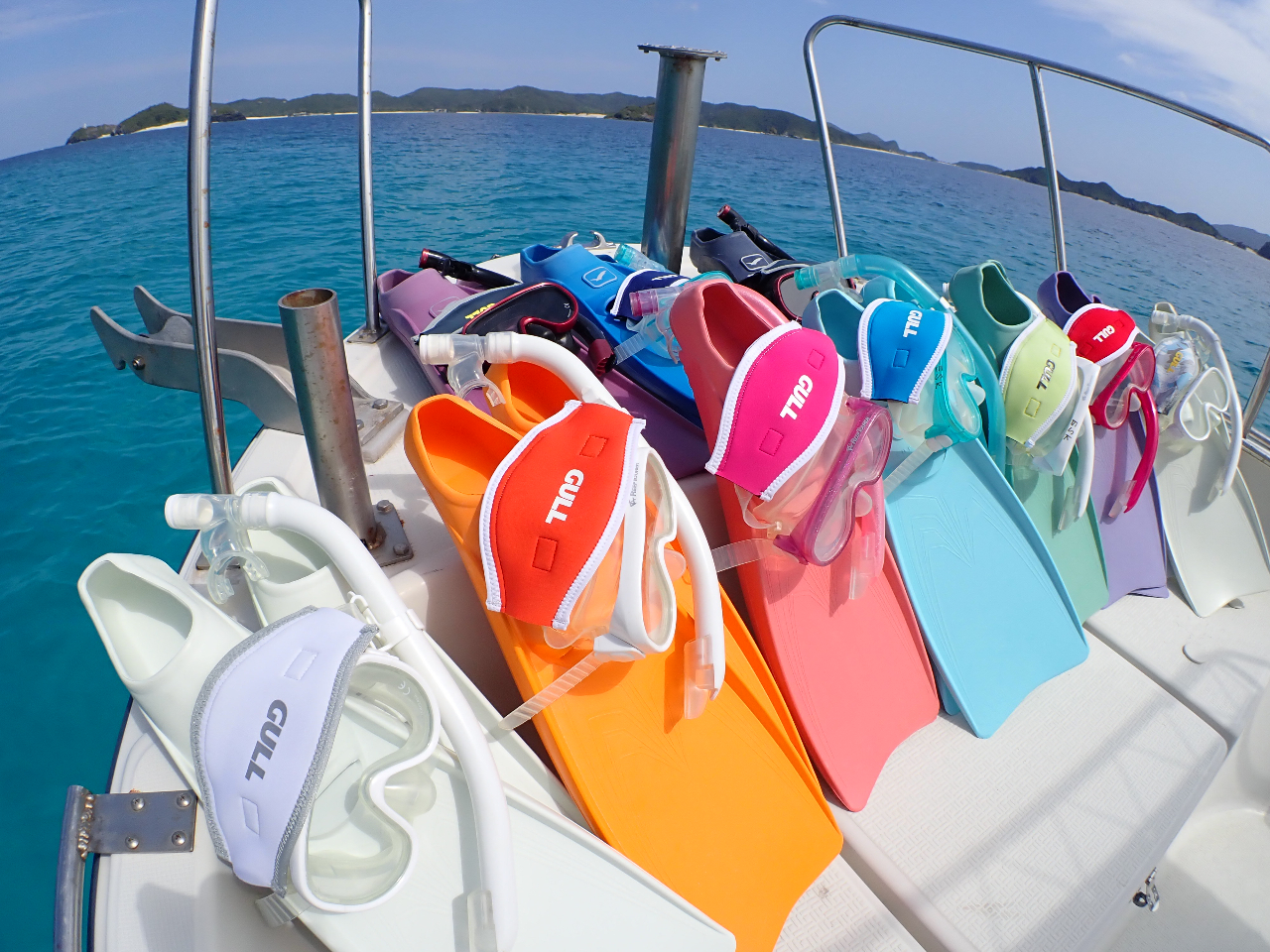 慶良間・阿嘉島開催・午後】阿嘉島ボートシュノーケル、2ポイント/約2