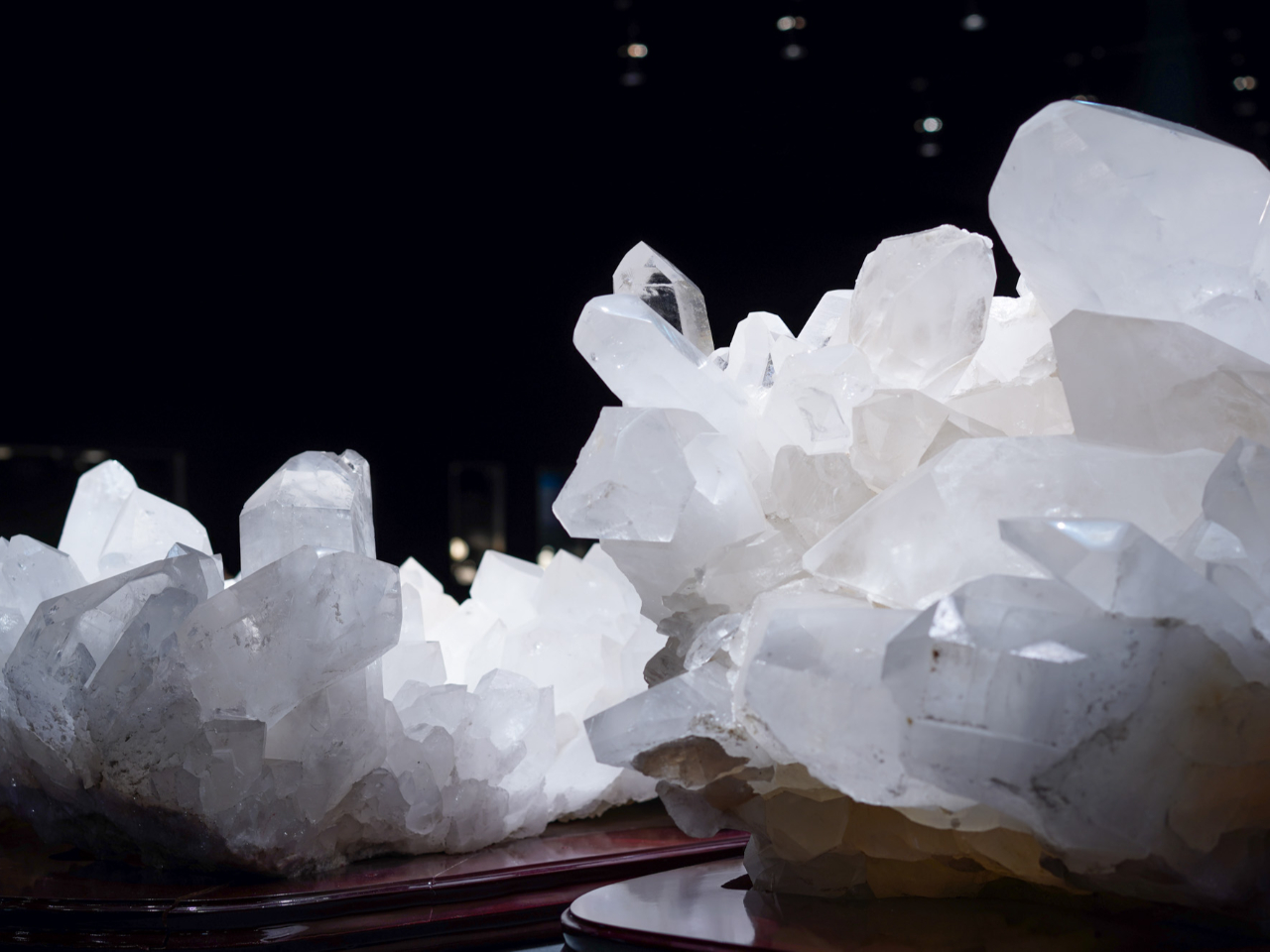 ブラジル産の水晶クラスター