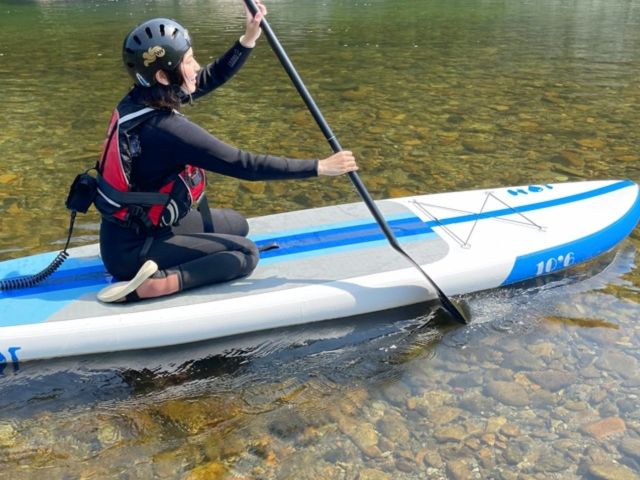 まずは座ってすいすい散歩♪