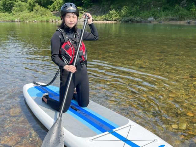 膝をついて練習♪