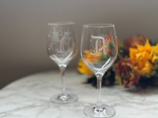 グラスリッツェン イニシャルワイングラス