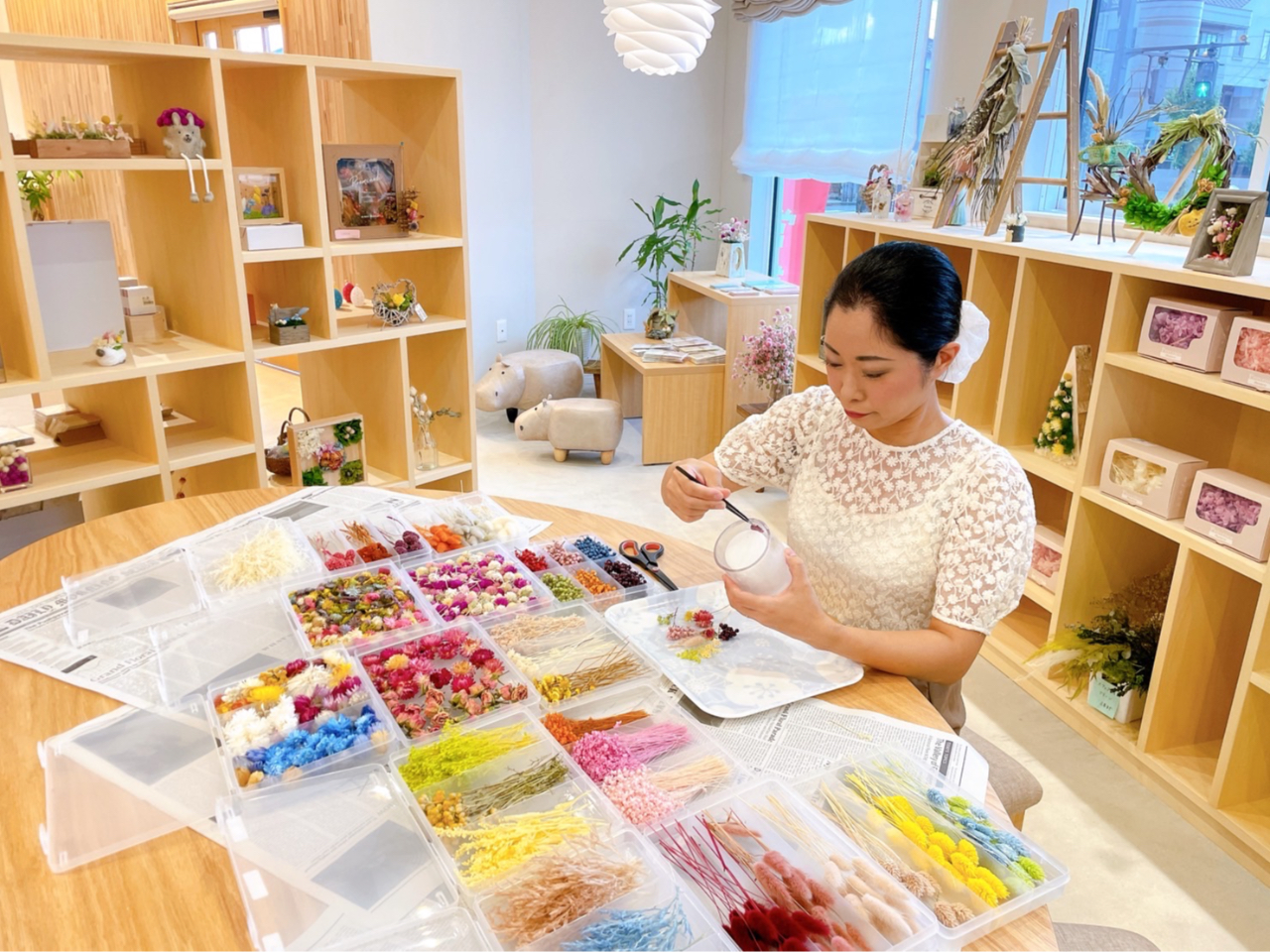 【石川県 加賀市】押花キャンドルとボタニカルキャンドルホルダー体験
