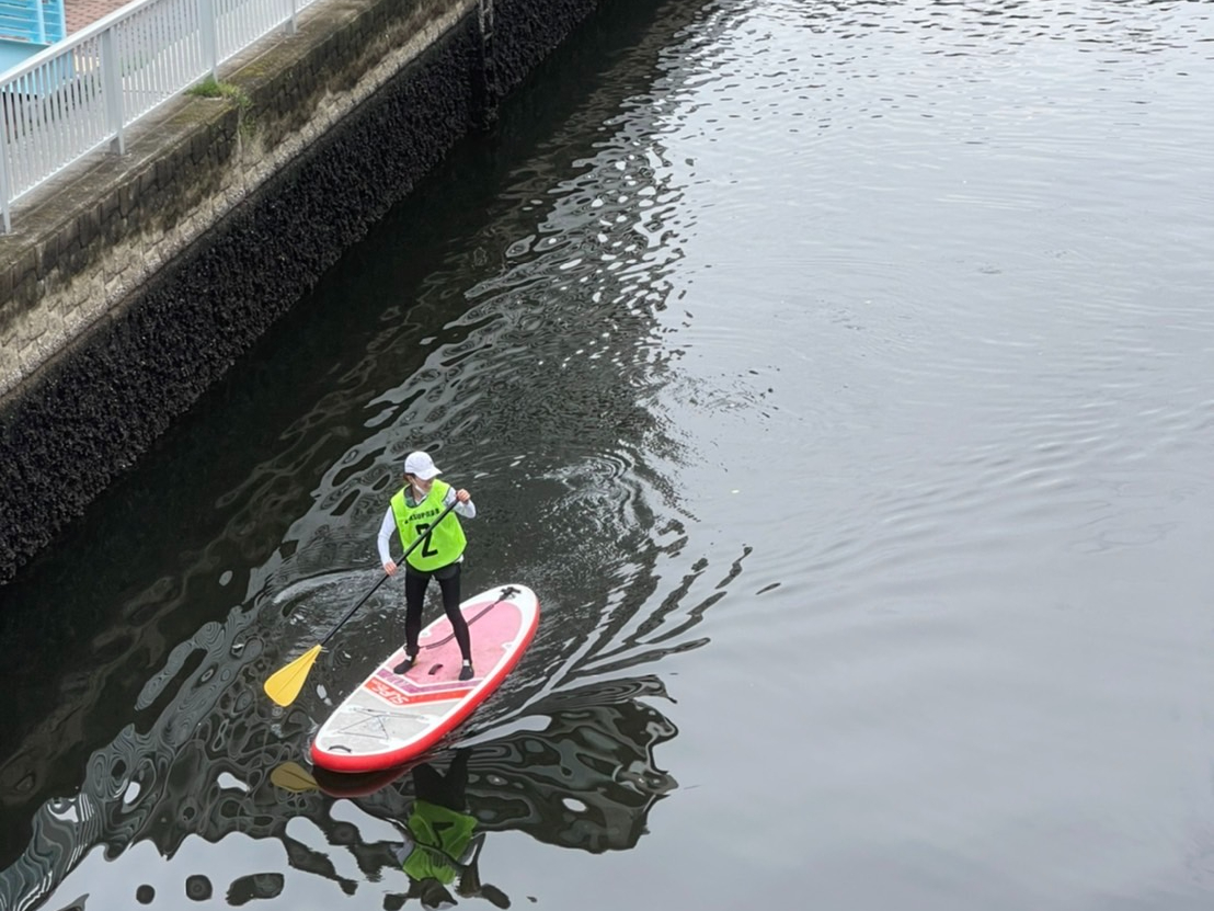 初心者歓迎！汐浜運河でSUP体験！日本スタンドアップパドルボード協会