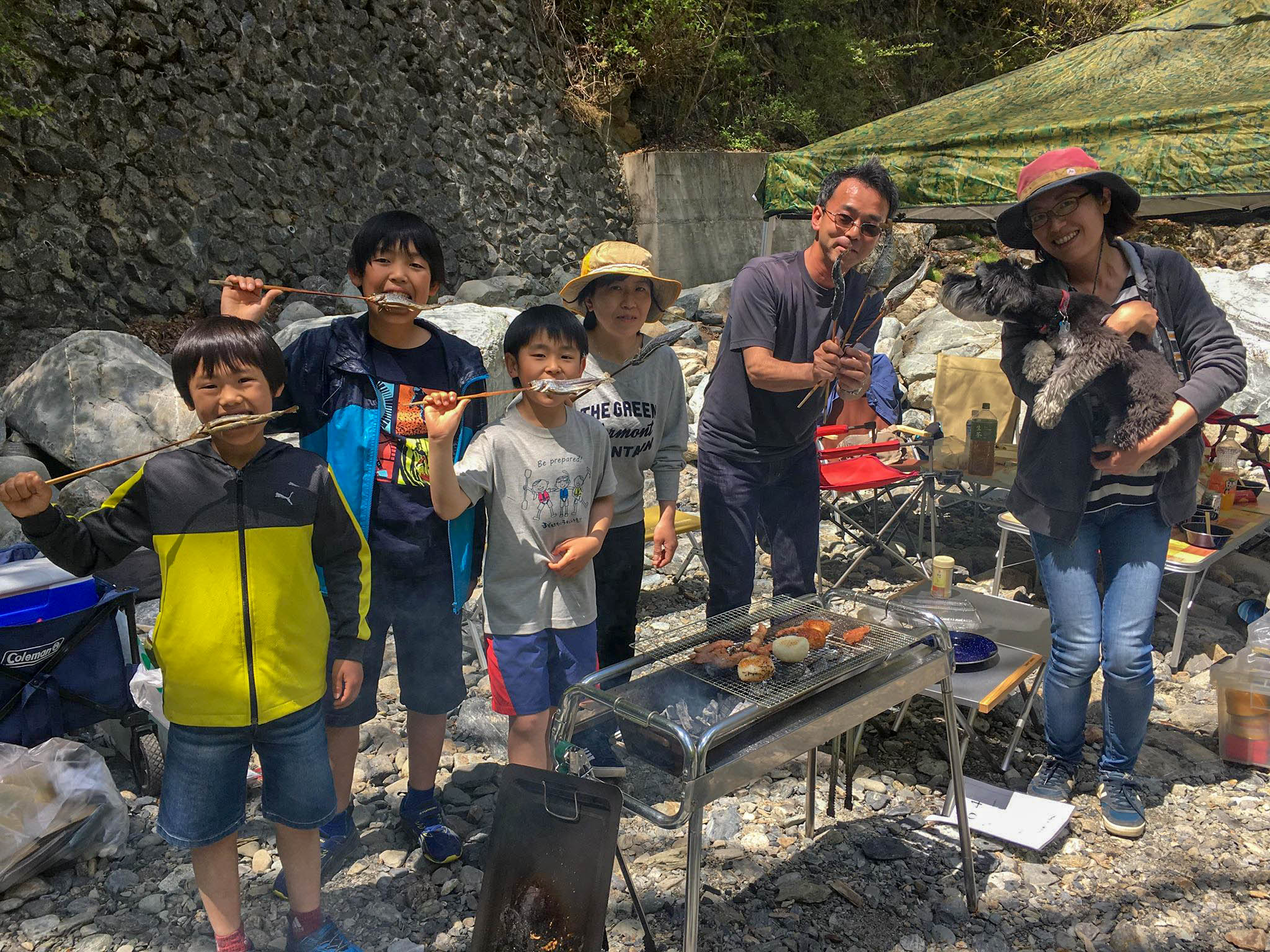 【秩父でBBQ&魚釣りパック】 埼玉荒川の源流にある済んだ水辺で一日満喫♪