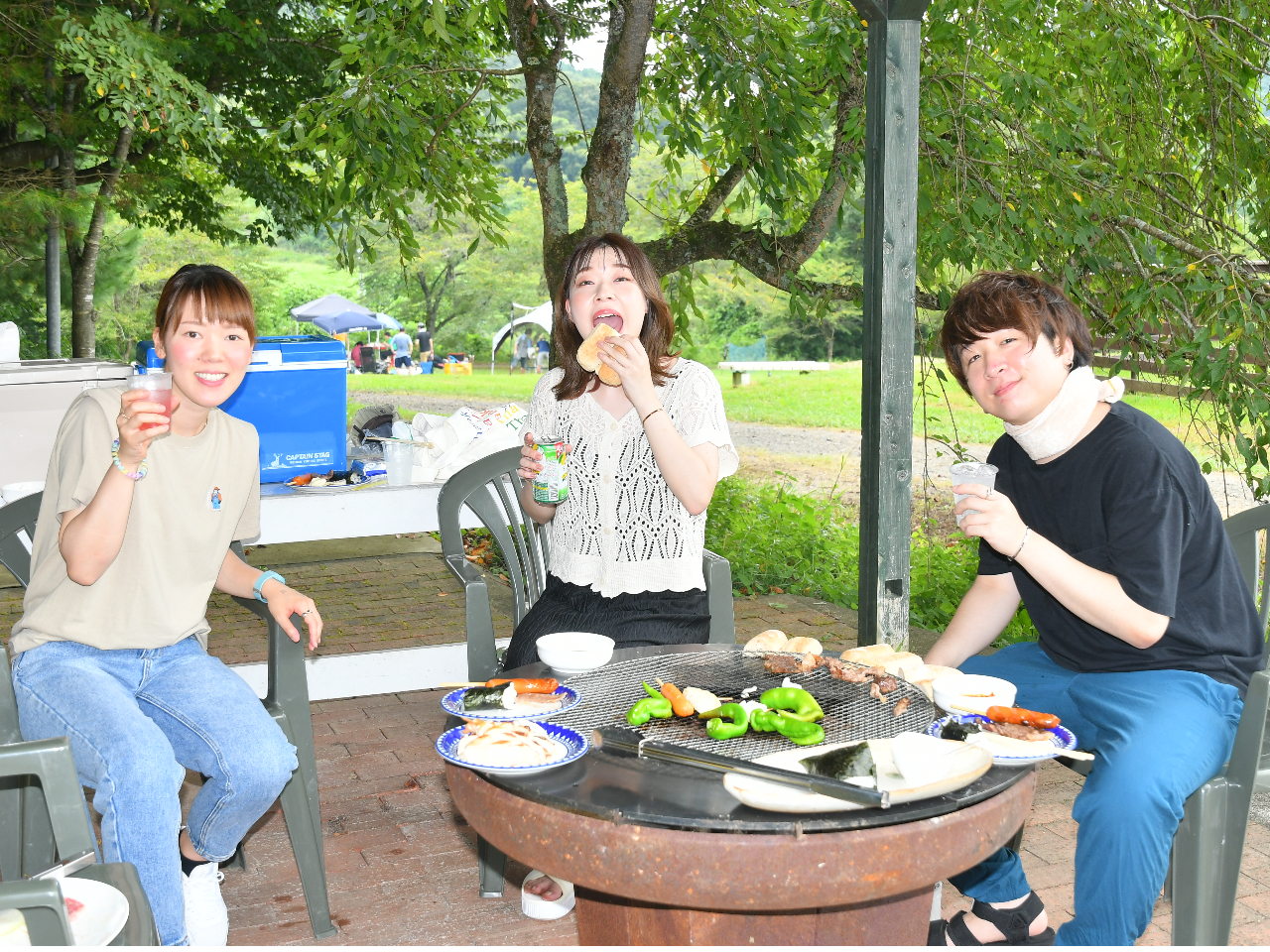 BBQを楽しむ為のファイヤーボウルのコンロ 想い出が沢山増えると良いね