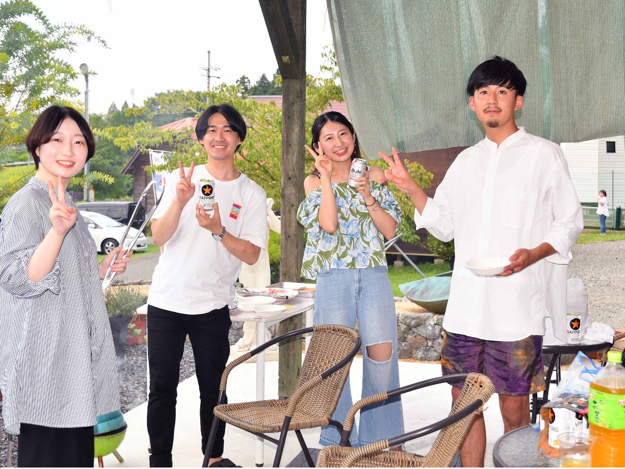テントの貸し出しもあります 通常のBBQが日帰りキャンプに早変わり・・想い出も沢山増えるとおもいます