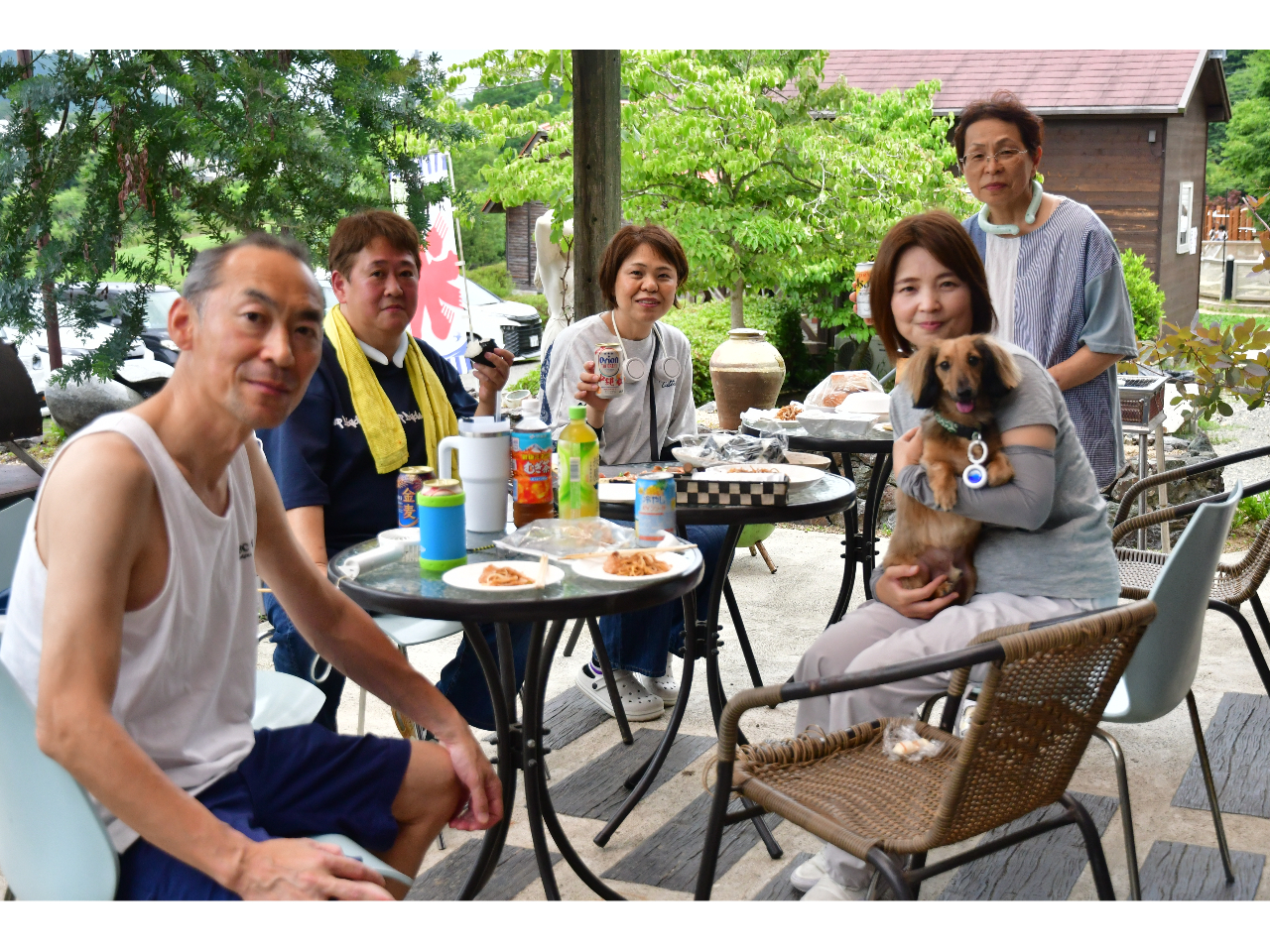 わんちゃんと一緒に楽しめます