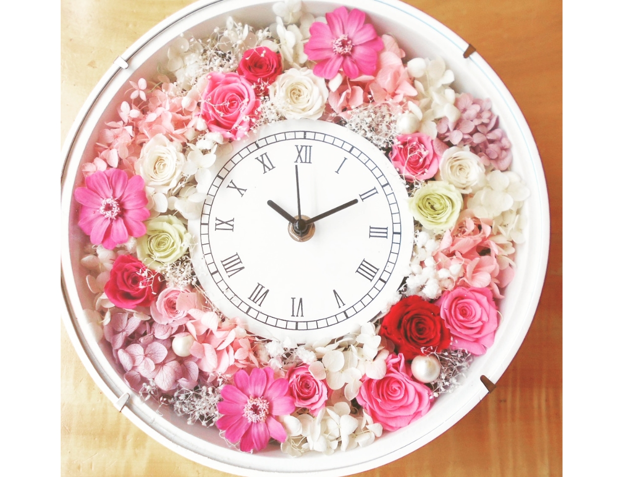 美しい花時計の制作体験 お祝い事の記念や贈答品に 世界でひとつの手作り品を Precious Stone じゃらん遊び体験