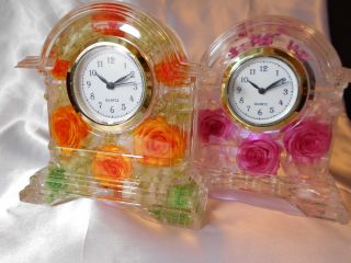 【オンライン体験】ご自宅で薔薇がたっぷりの華やかなハーバリウム時計作成!
