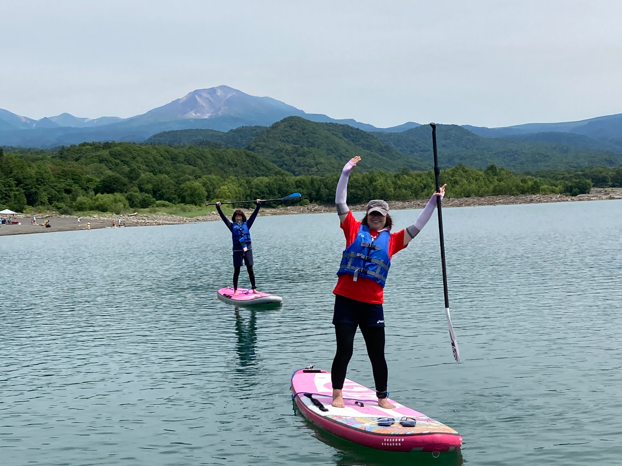 【キラキラ光る湖面をのんびり水上散歩】サップクルージング ワンちゃん参加OK!!