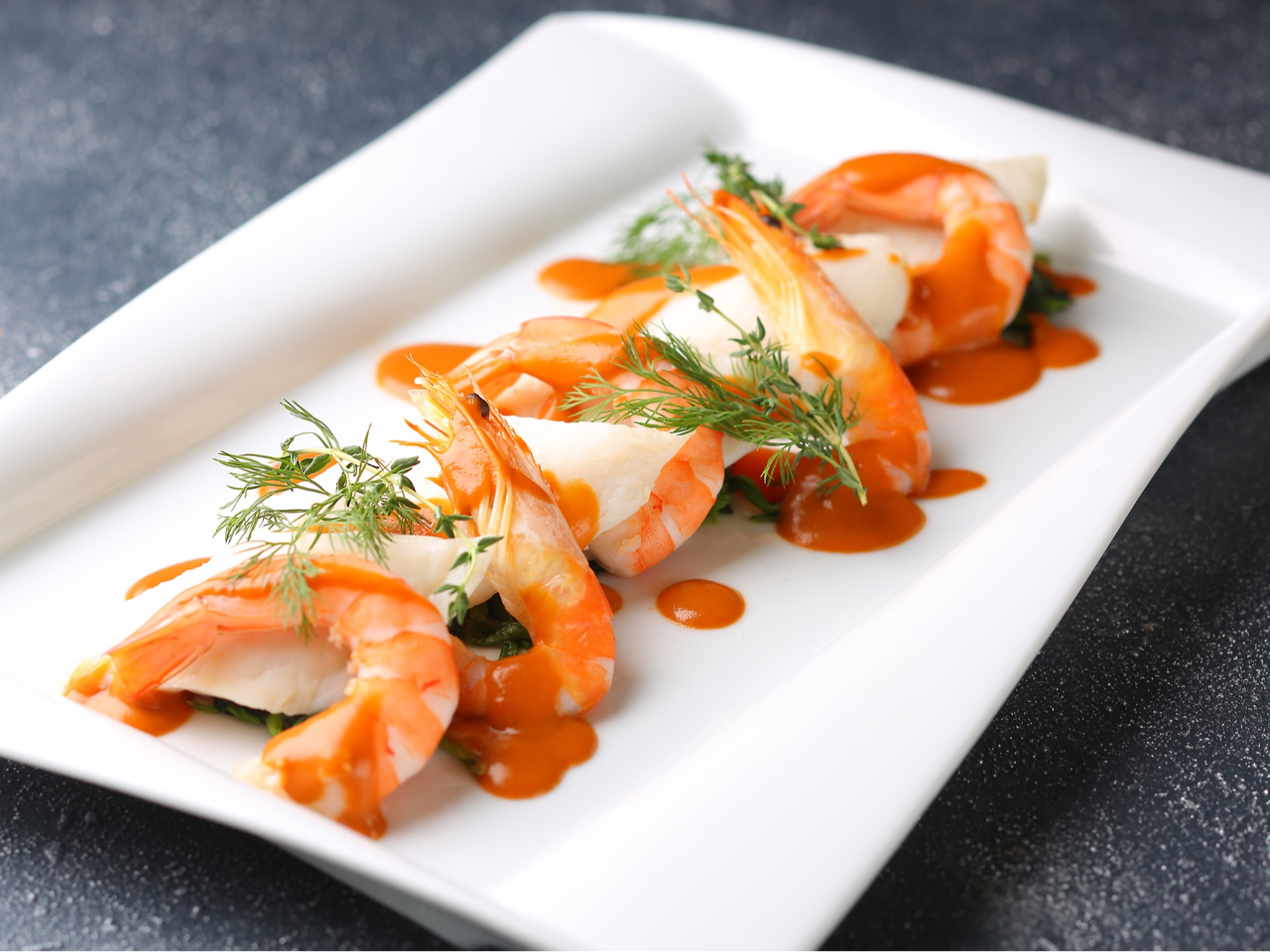 【海老づくしフェア】 海老と白身魚のアメリケーヌ