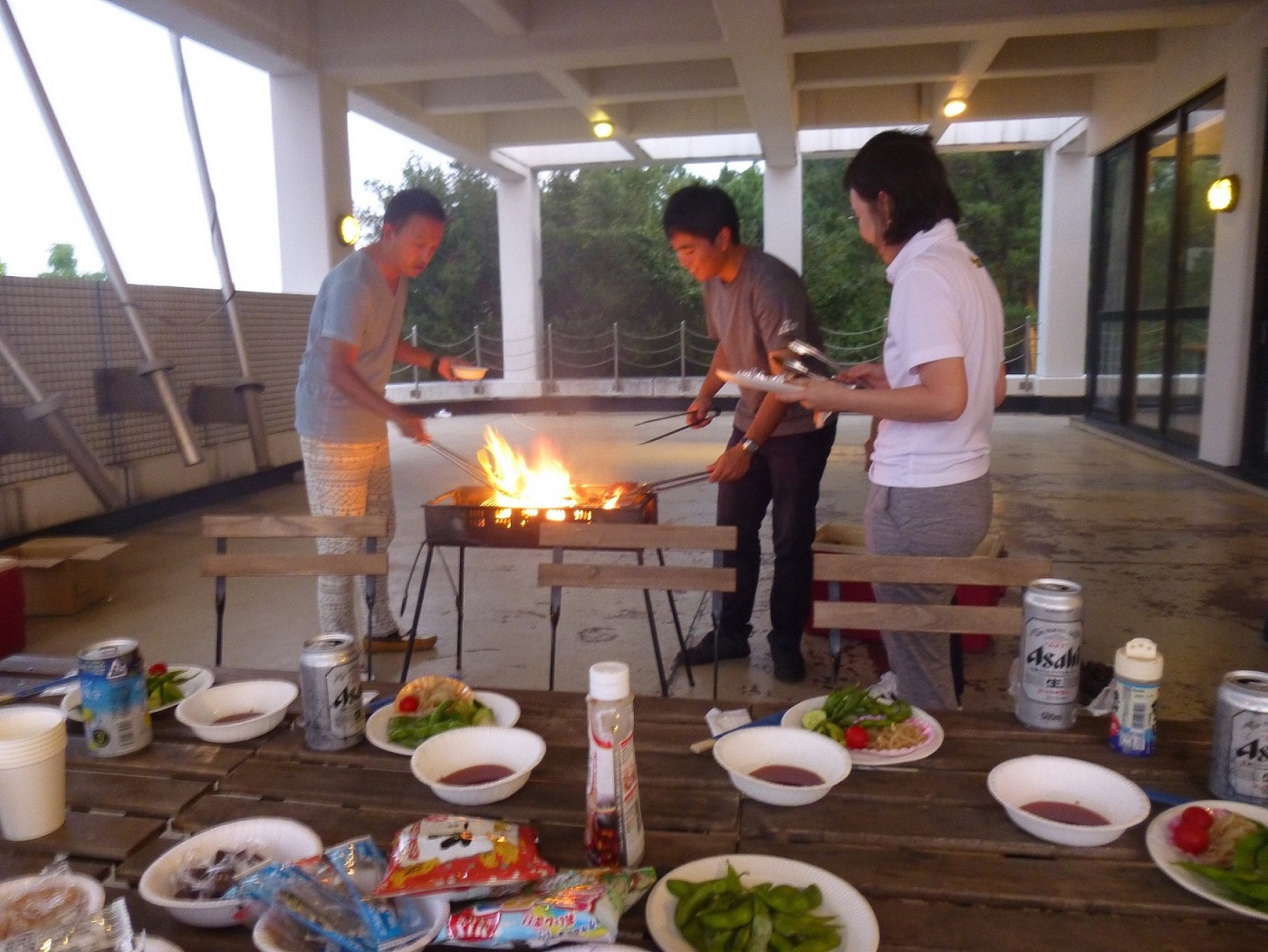 BBQ�̗l�q�B