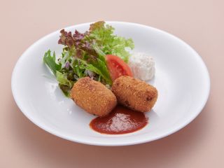 海老クリームコロッケランチ 1,500円 とろ〜りクリーミィに仕上げました