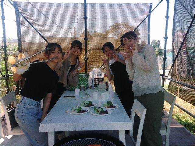 バーベキューを楽しむお客様