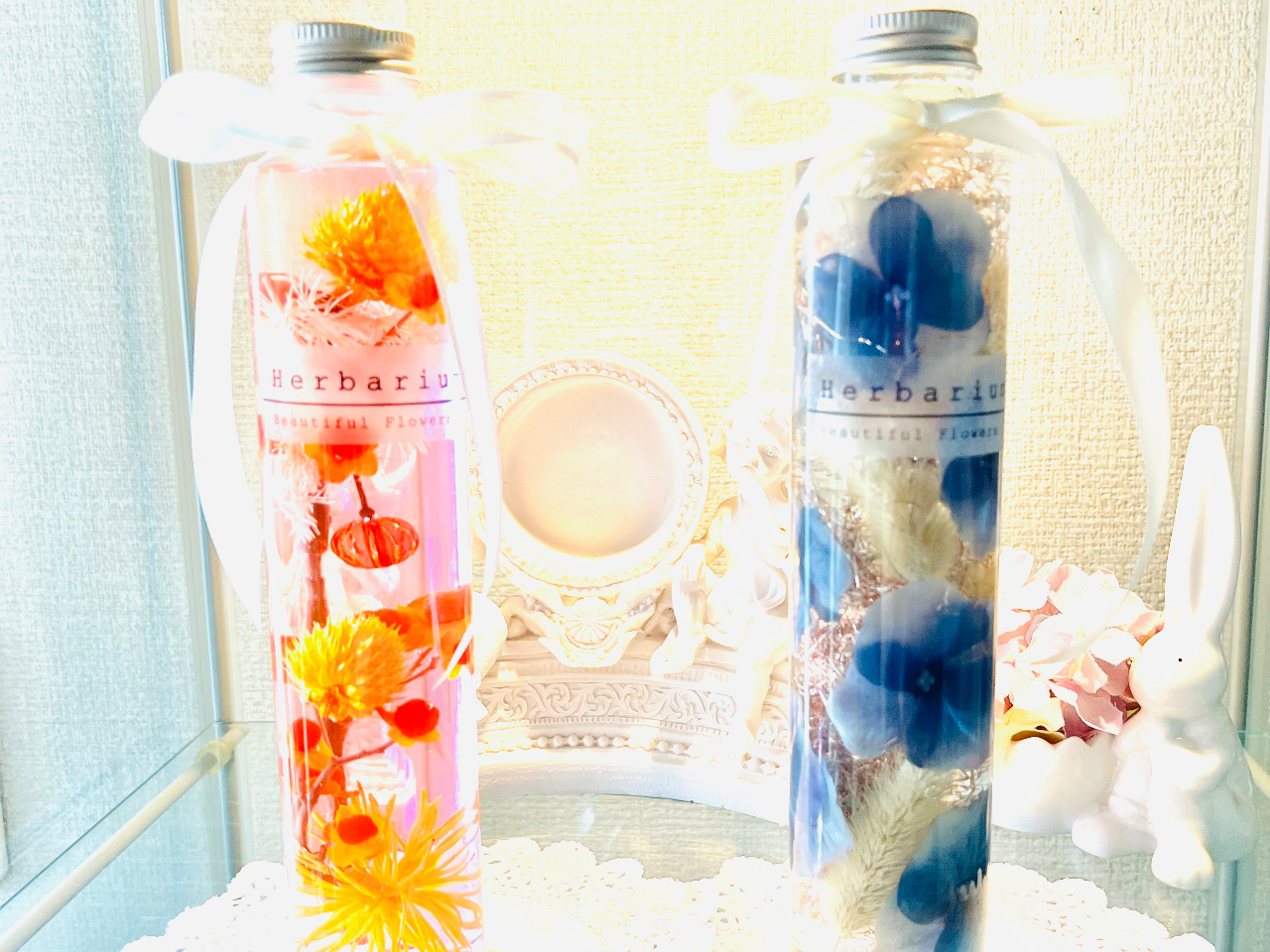 ご夫妻で制作されました ご自宅に置かれるそうですが 並べても別々の場所に置かれても その時々で置く場所を変えて置いても素敵になりますね