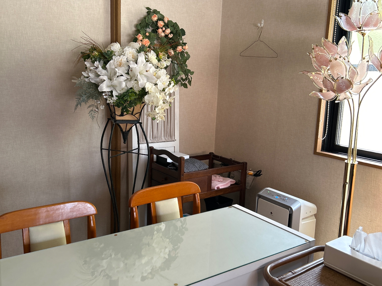 空気清浄機・アルコール消毒液もご用意しております。