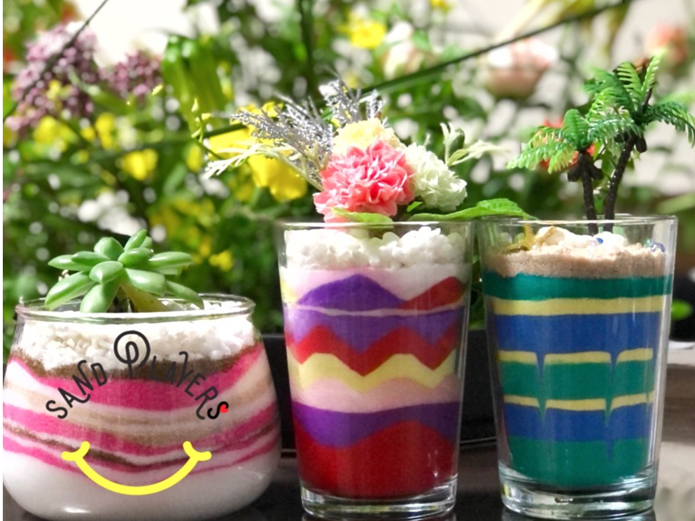 大人から子供まで楽しめる♪グラスサンドアート♪初心者の方歓迎