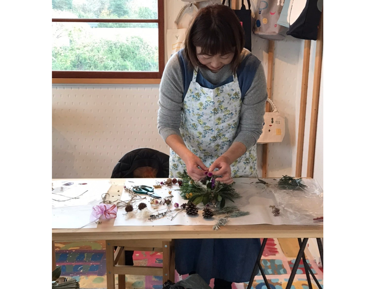 作り始めると皆さん集中しています