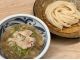 【肉つけ汁おうどん】濃厚背脂肉汁がうどんに良く絡んでおいしい(*´з`)--♪まっ赤な肉汁の【辛肉つけ汁おうどん】もオススメ!ほどよい辛さがクセになる----