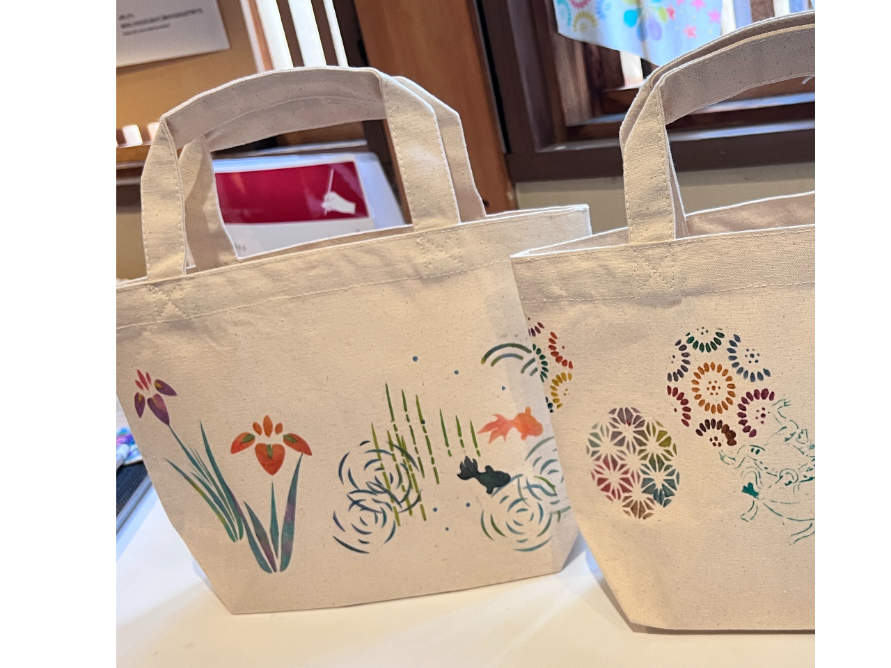 金沢・友禅型染め】オリジナルトートバック（Sサイズ）※加賀友禅の職人