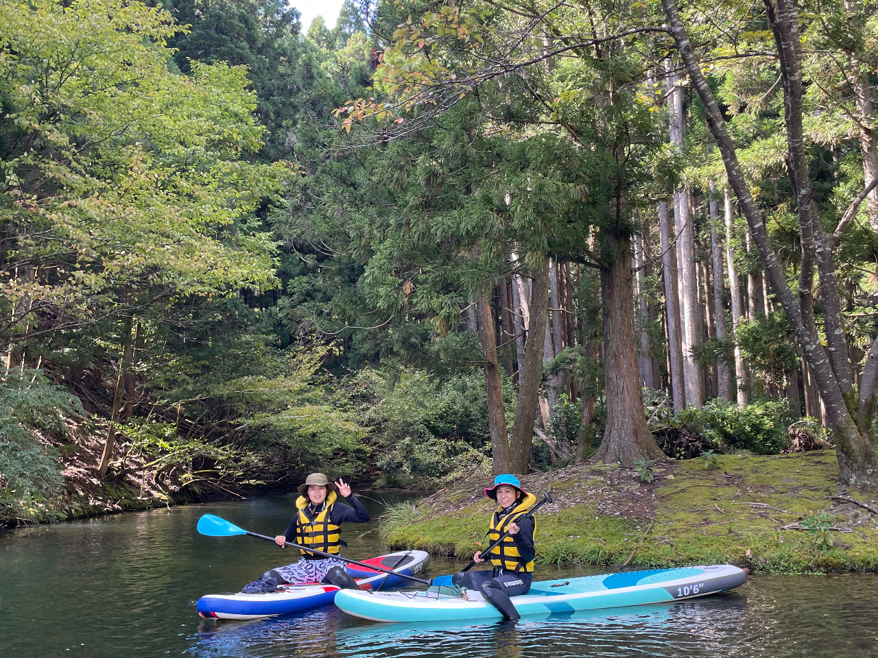 大自然に囲まれて