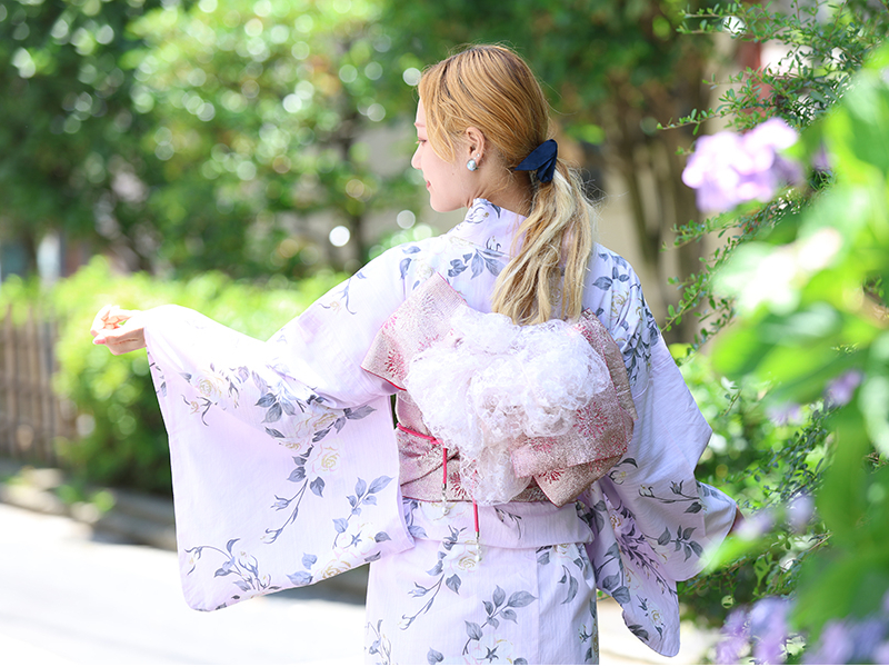 本八幡・女物浴衣レンタル【Aプラン40名様】着付のみ \4800