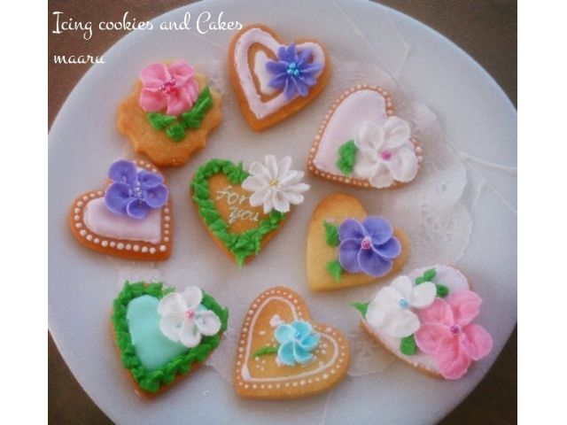 生徒様作品です。とても華やかでかわいい色合いです。
