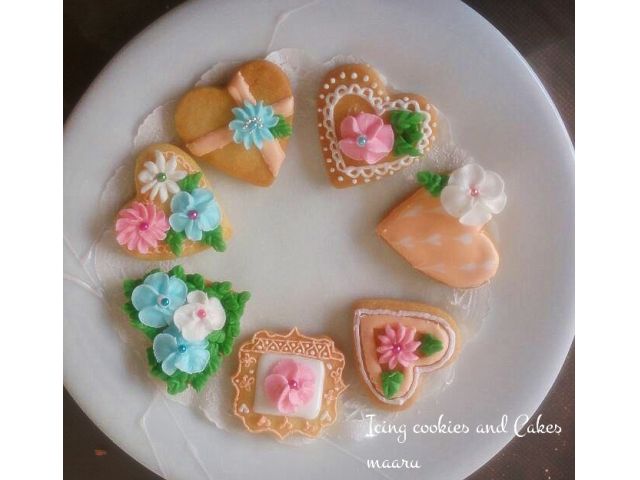 生徒様作品です。とても華やかでかわいい色合いです。