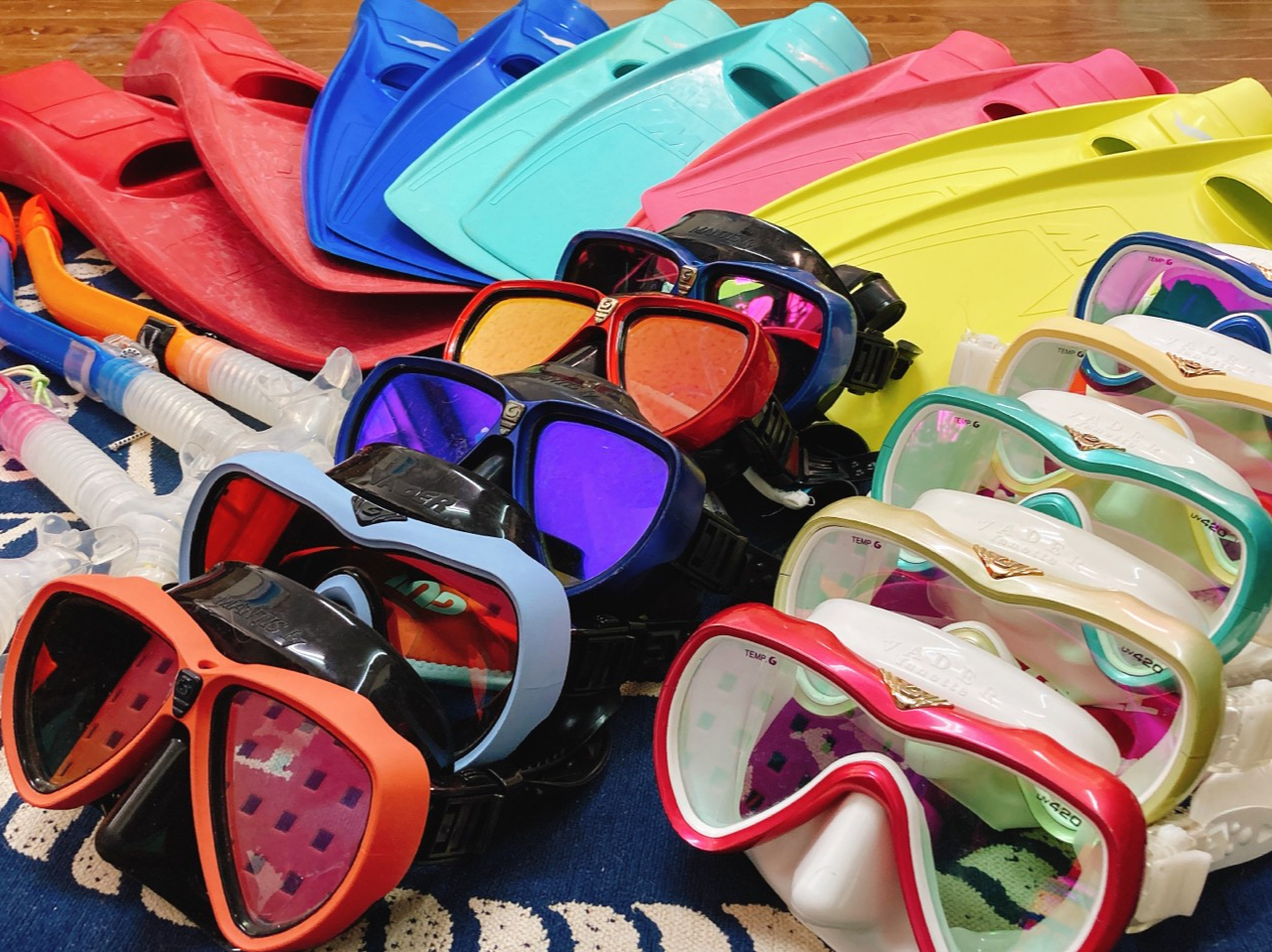 他のショップでは類を見ない!おしゃれな器材を使い海へレッツゴー!