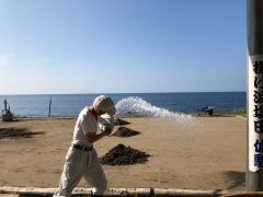 一番人気の海水撒きの体験です♪