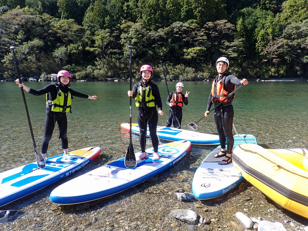 ＼奇跡の清流《仁淀川》でサップ（SUP)体験／クラウドスパ入浴券サービス♪少人数...