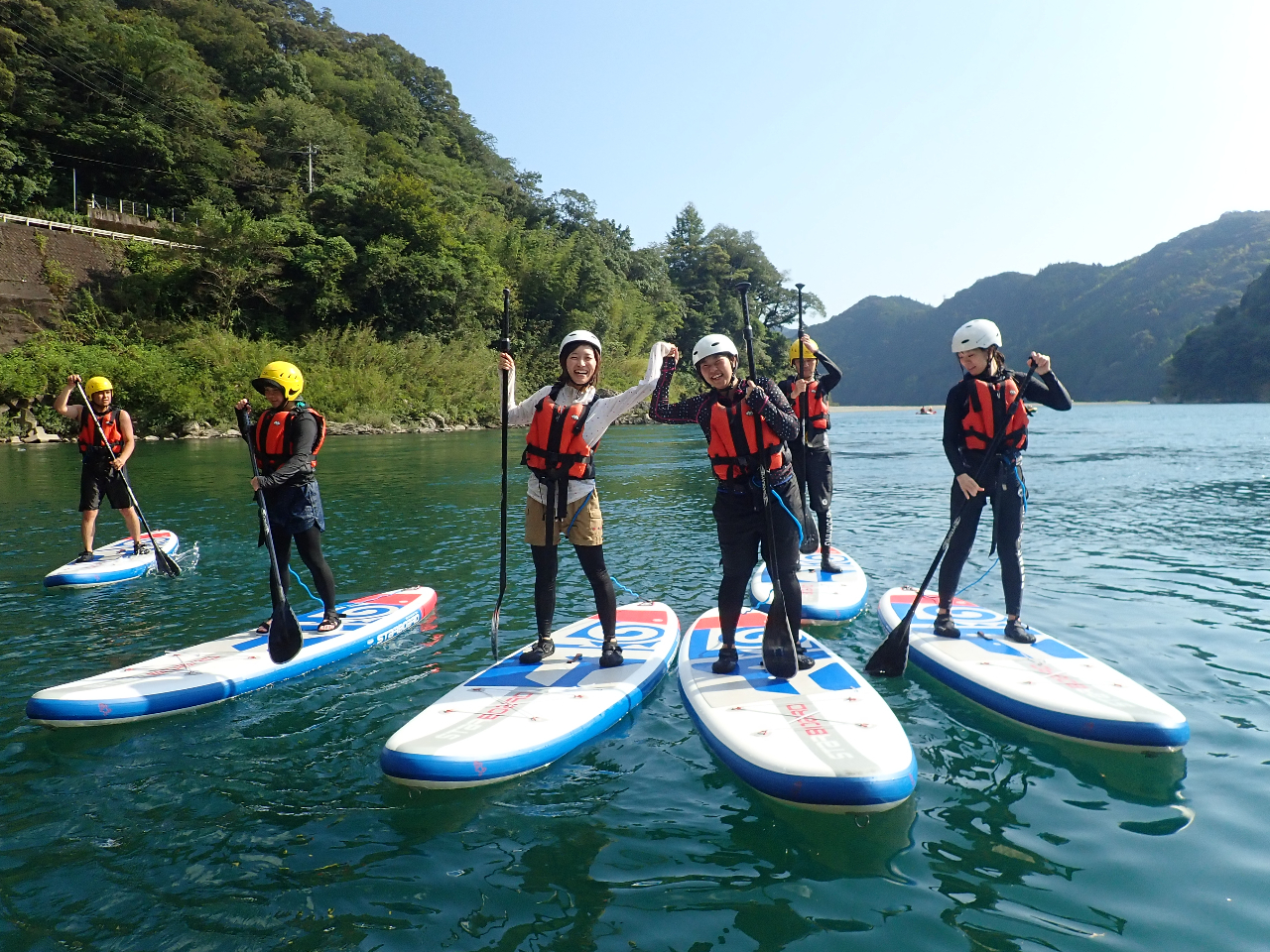 奇跡の清流《仁淀川》でサップ（SUP)体験／クラウドスパ入浴サービス