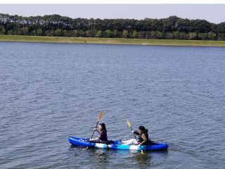 常陸利根川にて 2.5人乗りカヤック