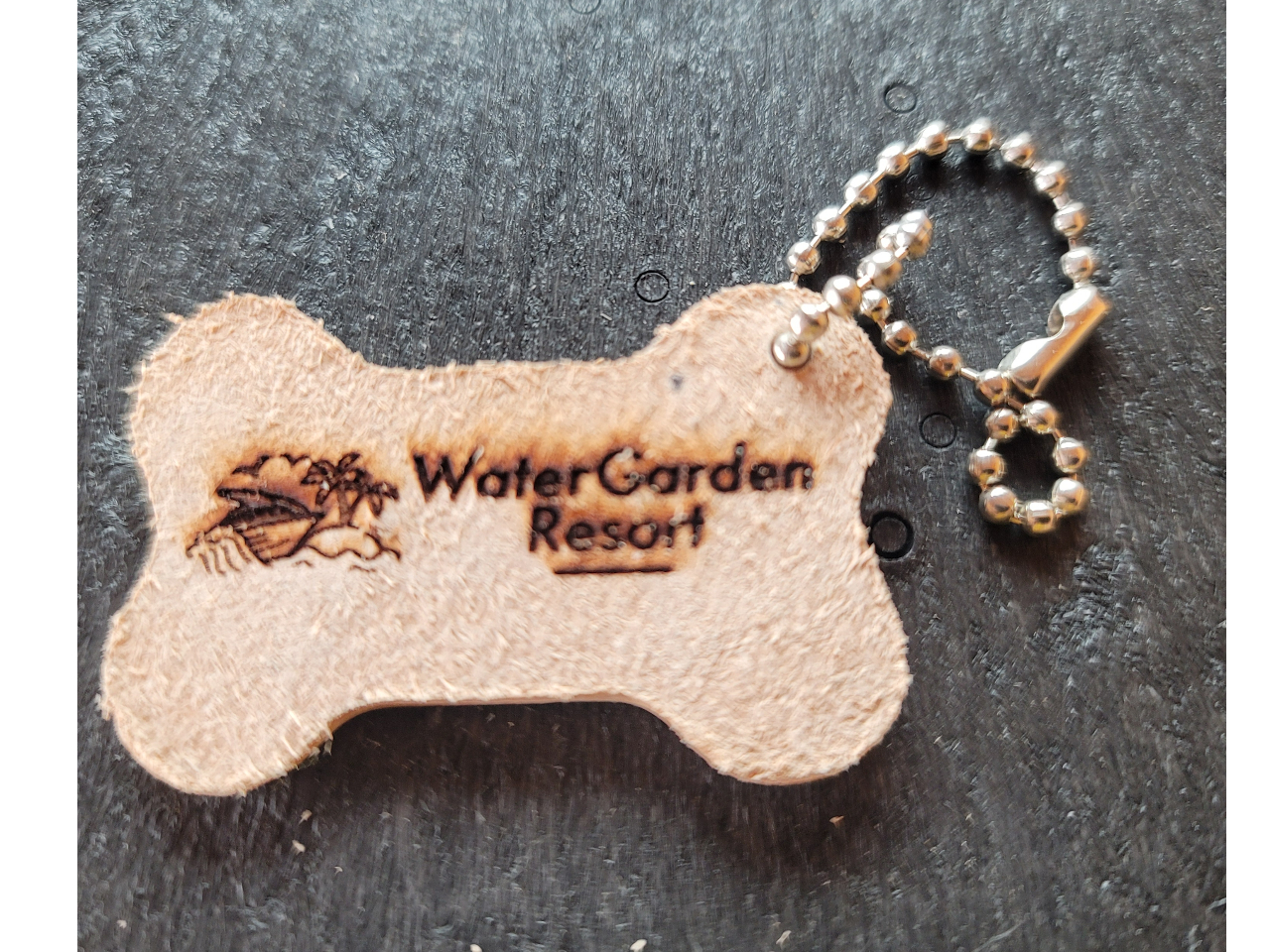 革のキーホールダー作り 裏面