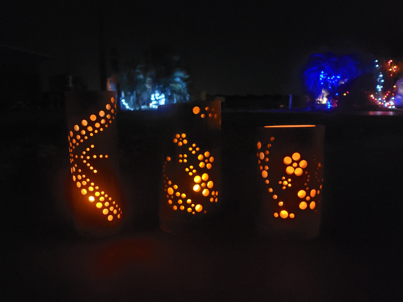 竹ランタン作り