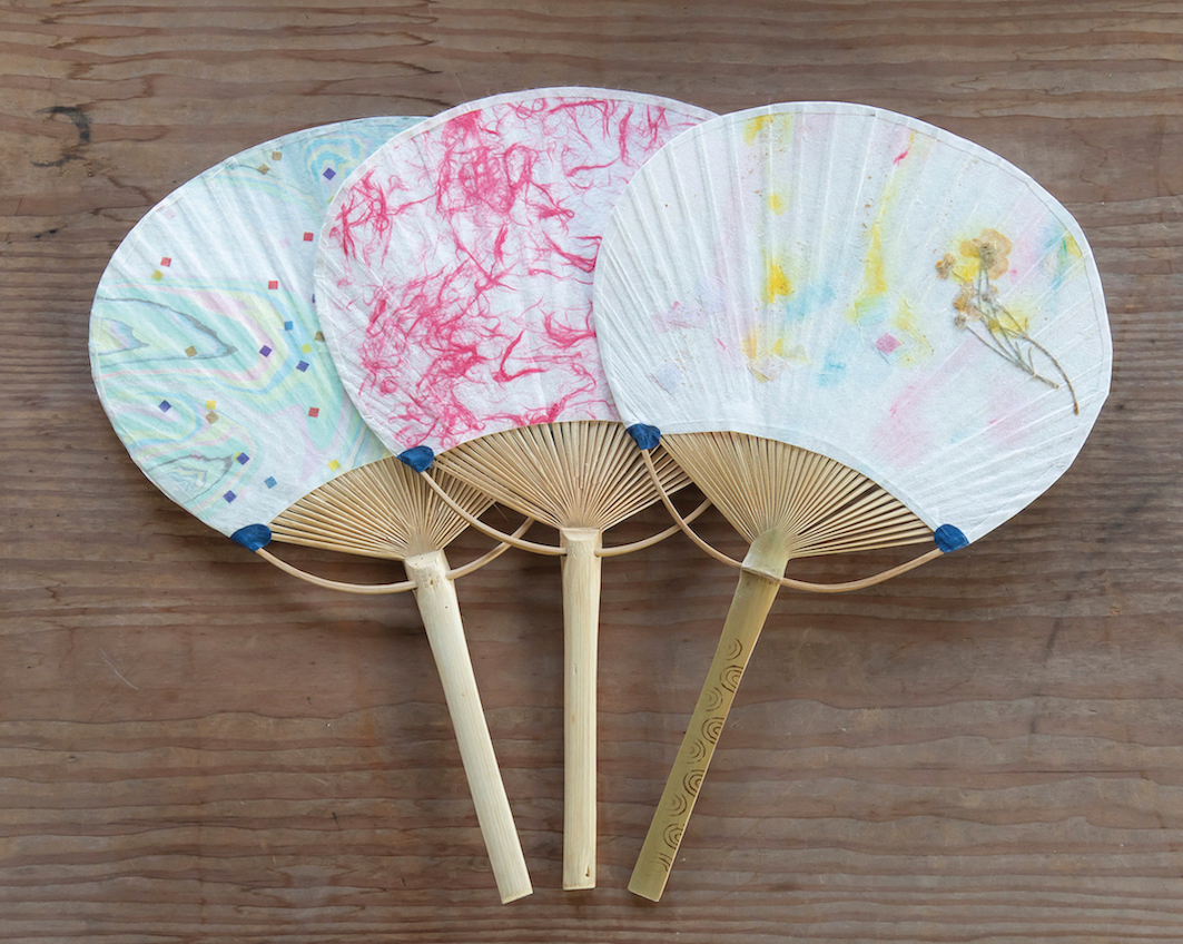 オリジナルうちわづくり体験