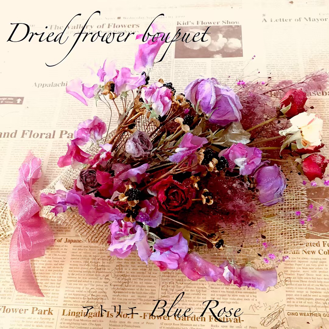 Mサイズ ドライフラワー スワッグ・ブーケ ≪初心者大歓迎≫