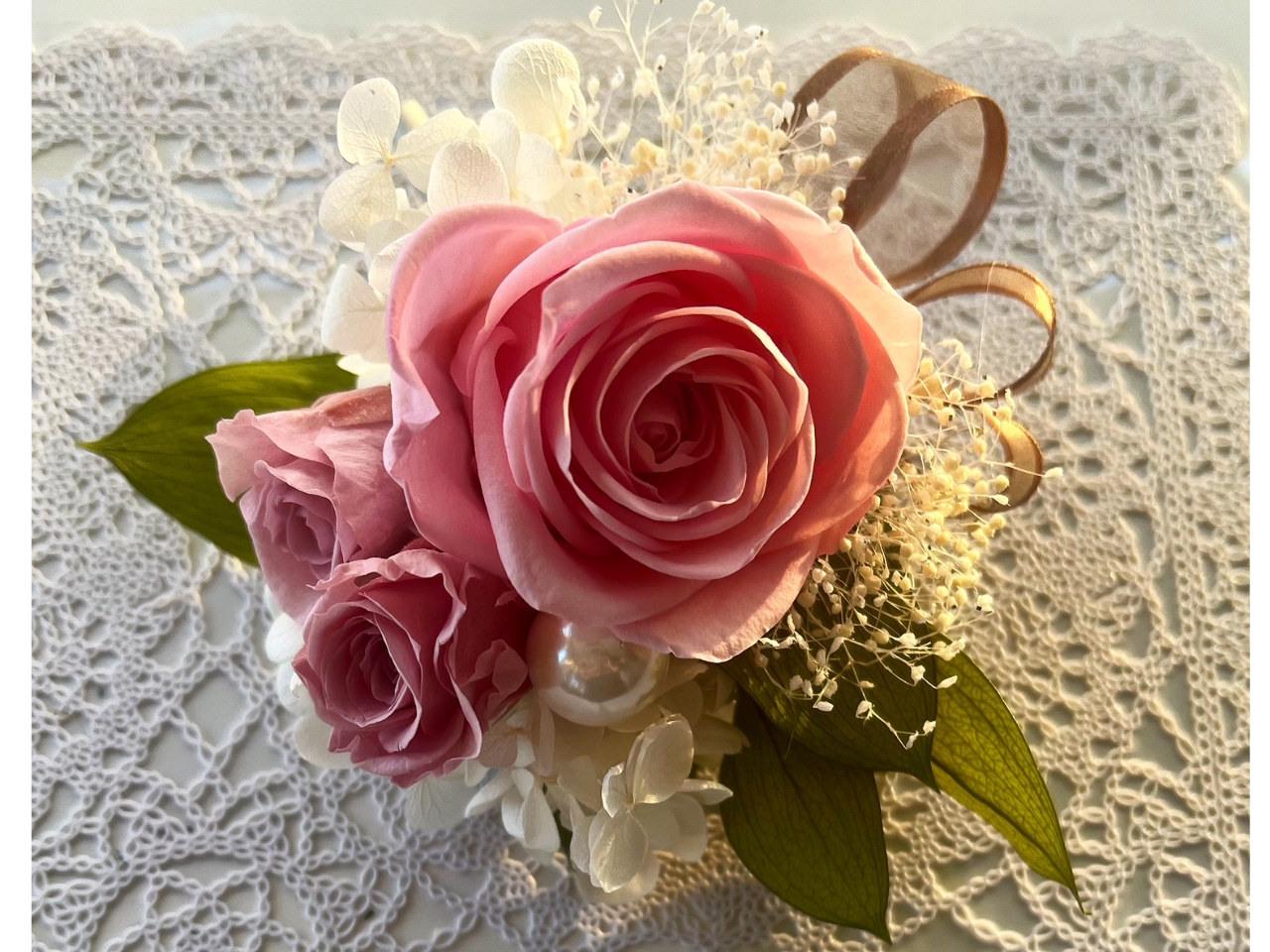 コサージュ(プリザーブドフラワー)製作体験 ≪初心者大歓迎≫