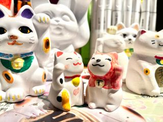 1番小さいサイズです。小さいので細かい作業ですが塗る範囲は少なく短時間で完成しやすい手軽な招き猫です。