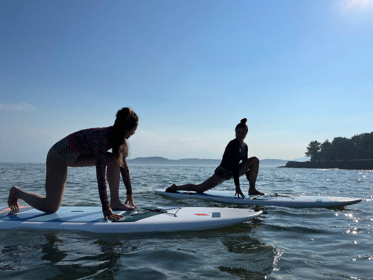 お問い合わせでサップヨガもできますよ^^