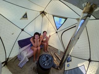 海まで10秒!テントサウナを楽しもう!