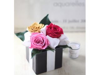 体験プリザーブドボックスアレンジ♪