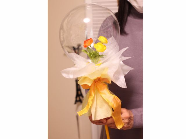 どなたでもお気軽に体験♪バルーンフラワーワンハンドタイプ♪