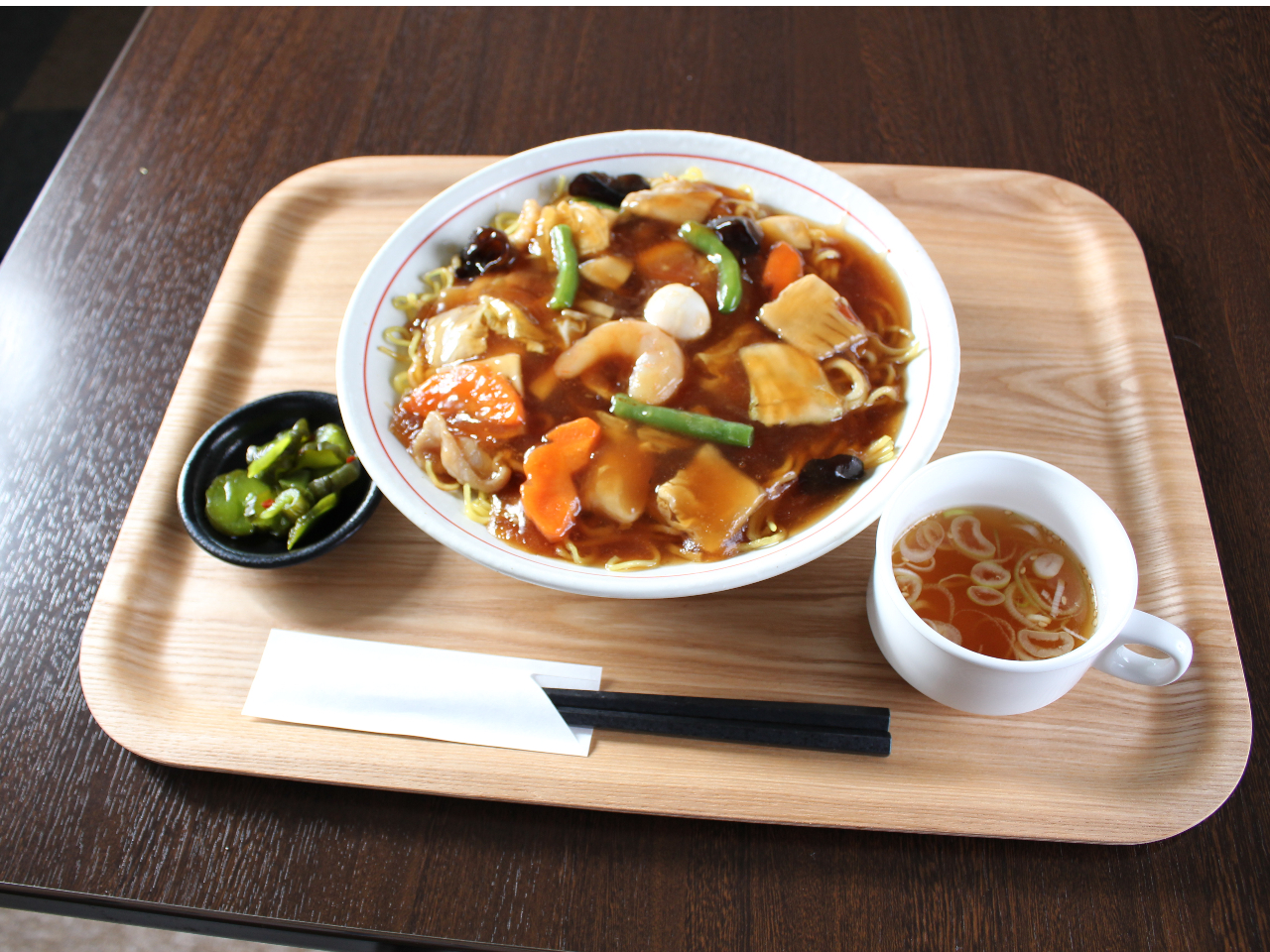 五目あんかけ焼きそば