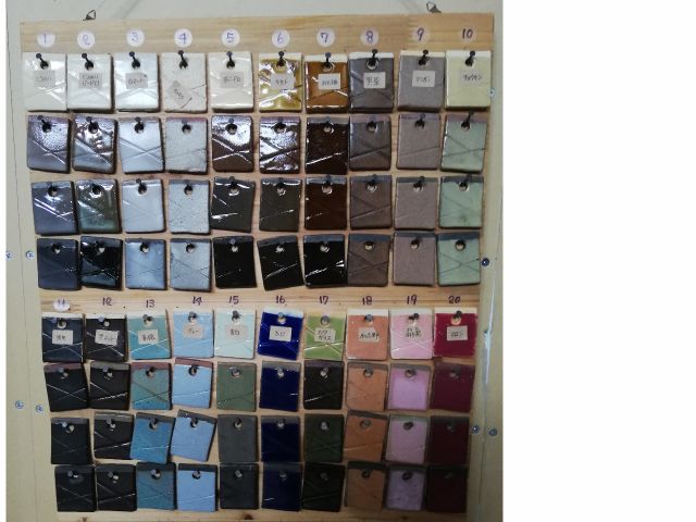 釉薬も15種類以上からご用意