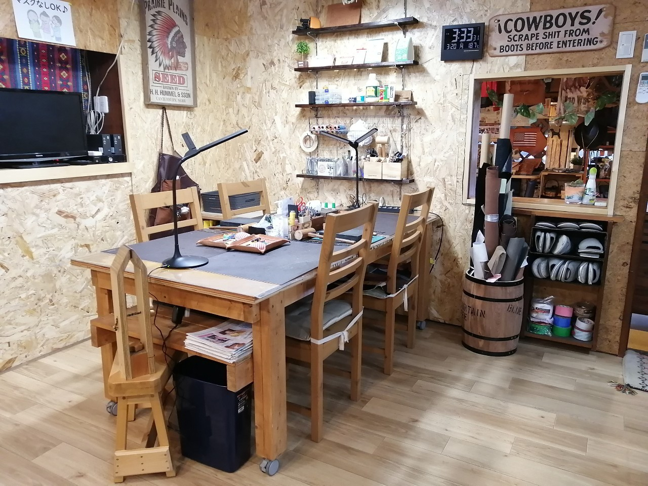 レザークラフト　家具 ⑤ 革製　椅子D レザークラフト 家具 ⑤ 革製 椅子D