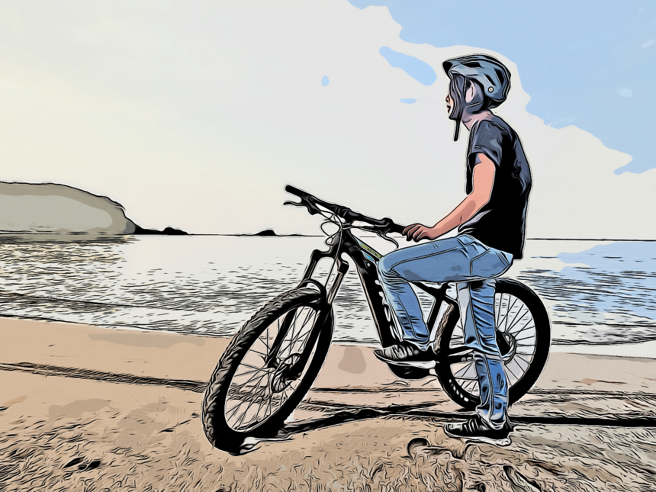 ☆奥能登の里山里海をトレイル☆eマウンテンバイク体験【大冒険90分コース】~ファ...