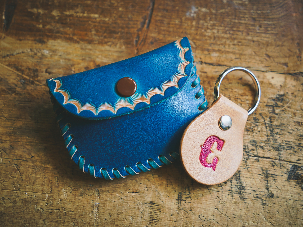 Clef de fa レザークラフト教室 コインケース